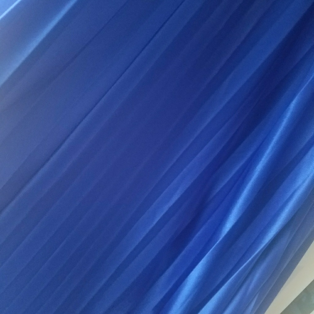 Royal blue pleated dress - Picture 4 of 4